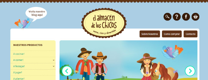 Web e-Commerce El Almacén de los Chicos